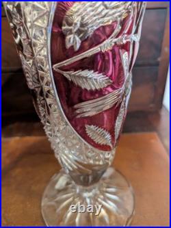 Vase en cristal vintage hofbauer 1970