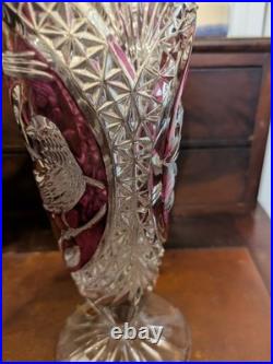 Vase en cristal vintage hofbauer 1970