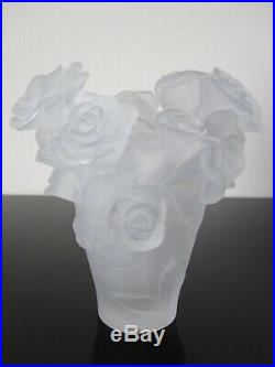 Vase en pate de verre Daum signé