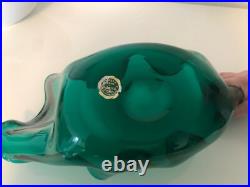 Vase en verre couleur jade