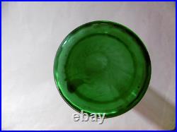 Vase en verre émaillé ancien 1900 IRIS FLEUR LEGRAS