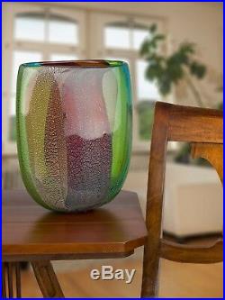 Vase en verre murano style antique murano 30cm