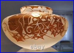 Vase en verre signe Horna