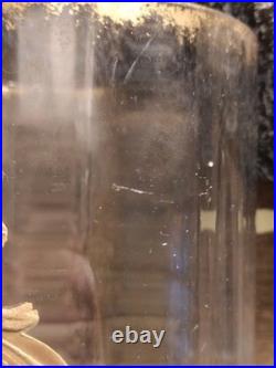 Vase en verre soufflé à décor doré