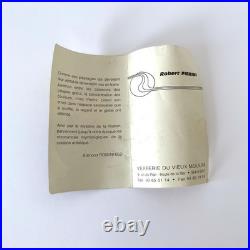 Vase en verre soufflé irisé de Robert Pierini à Biot, daté 1985 Verrerie d'art