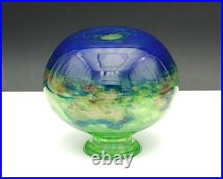 Vase en verre soufflé signé David GUERON (DEGUE) Art déco Excellent état