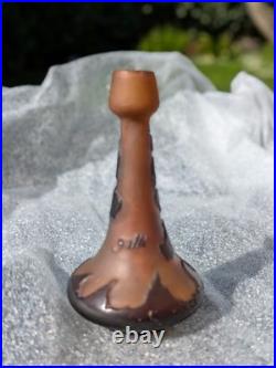 Vase galle Miniature Rose Et Violet Parfait État