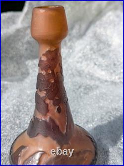Vase galle Miniature Rose Et Violet Parfait État