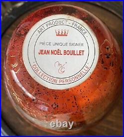Vase laque fusionniste sidérale Jean Noël Bouillet Hauteur 19 cm