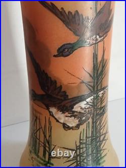 Vase legras 1900 émaillé hauteur 27 cm diamètre 12 cm, exellent état