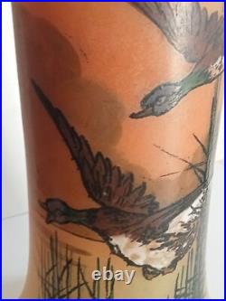 Vase legras 1900 émaillé hauteur 27 cm diamètre 12 cm, exellent état