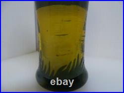 Vase miniature pate de verre dégagé à l'acide De Vez