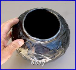 Vase noir Jérome Massier 1850/1926