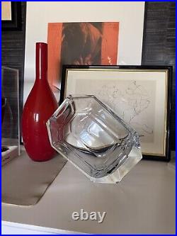 Vase octogone Cristal De baccarat Transparent. Neuf Avec Boite. Harcourt Luxor