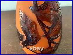 Vase oranger Delatte Nancy