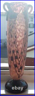 Vase pâte de verre Art déco véritable Années 1930 CHARDER Le verre français