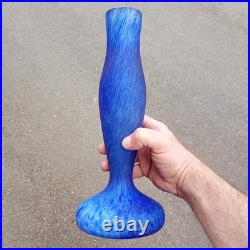 Vase pâte de verre Soliflore Ancien Bleu Cobalt Vase pâte de verre Soliflore Ancien Bleu Cobalt