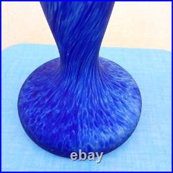 Vase pâte de verre Soliflore Ancien Bleu Cobalt Vase pâte de verre Soliflore Ancien Bleu Cobalt