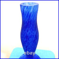 Vase pâte de verre Soliflore Ancien Bleu Cobalt Vase pâte de verre Soliflore Ancien Bleu Cobalt