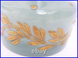 Vase pâte de verre émaillée Legras St Denis Art nouveau (14529)