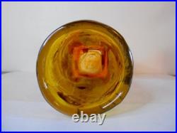 Vase pâte de verre irisé Jean Pierre Cinquilli à Saint Paul décor relief design