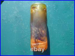 Vase pâte de verre irisé Jean Pierre Cinquilli à Saint Paul décor relief design
