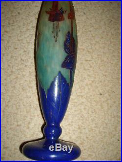 Vase pate de verre le verre français Schneider 1925 1927