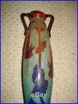 Vase pate de verre le verre français Schneider 1925 1927