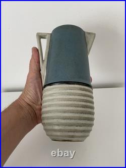 Vase pichet art déco Louis Lourioux marque à la louve