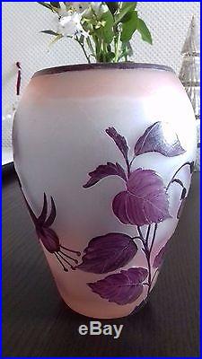 Vase signé MODA Daum Art nouveau vers 1920