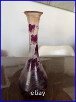 Vase signé Legras Dégagé À L'acide