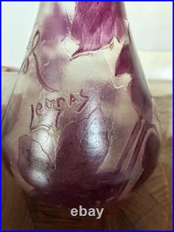 Vase signé Legras Dégagé À L'acide