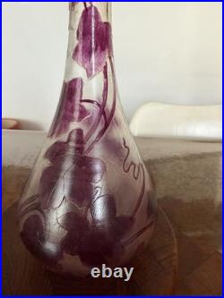 Vase signé Legras Dégagé À L'acide