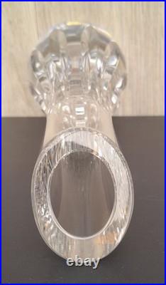 Vase soliflore 24 cm Baccarat modèle Annick cristal étiquette estampille c. 1977