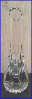 Vase soliflore 24 cm Baccarat modèle Annick cristal étiquette estampille c. 1977