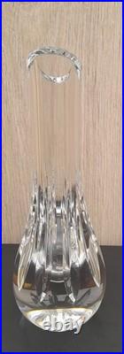 Vase soliflore 24 cm Baccarat modèle Annick cristal étiquette estampille c. 1977