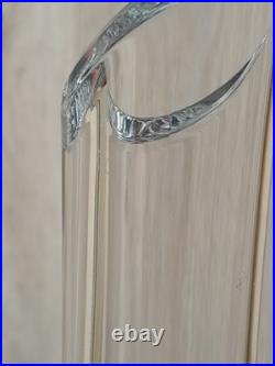 Vase soliflore 24 cm Baccarat modèle Annick cristal étiquette estampille c. 1977
