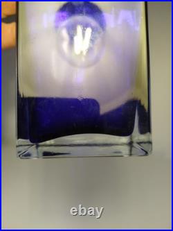 Vase soliflore de Petr Hora République tchèque 1970 bleu cobalt