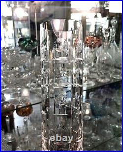 Vase soliflore en cristal signé BACCARAT modèle EQUINOXE 20 cm Fleurs Déco TBE