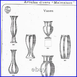 Vase soliflore en cristal taillé Baccarat Malmaison