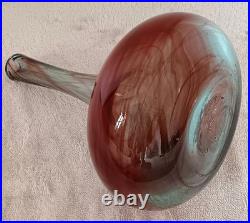 Vase soliflore en verre soufflé Claude Morin atelier Le Pontil Dieulefit 1981