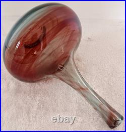 Vase soliflore en verre soufflé Claude Morin atelier Le Pontil Dieulefit 1981