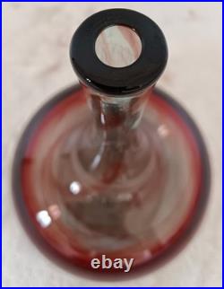 Vase soliflore en verre soufflé Claude Morin atelier Le Pontil Dieulefit 1981