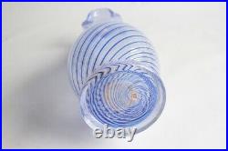 Vase soliflore verre soufflé filigrane Clichy (67664)