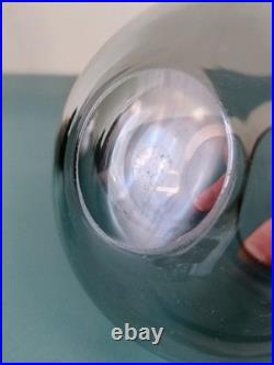 Vase sphérique en Cristal Jean Luce Art Déco