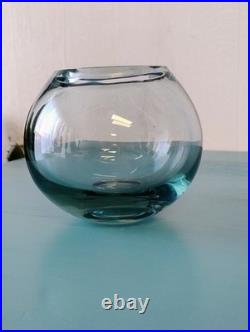 Vase sphérique en Cristal Jean Luce Art Déco