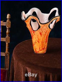 Vase style ancien style verre de Murano 31 cm 3 kg