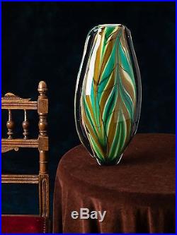 Vase style ancien style verre de Murano 41 cm 4 kg