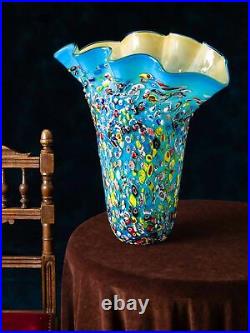 Vase style ancien style verre de Murano 42 cm 6 kg