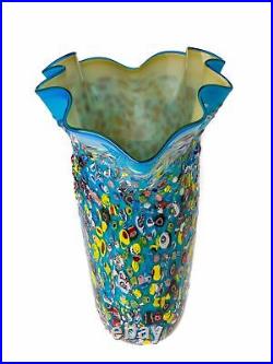 Vase style ancien style verre de Murano 42 cm 6 kg